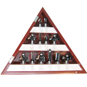 Dimar WP12-3 - Carbide Tipped, 12 Piece Router Bit Sets, 3 Flute , 1/4" Shank