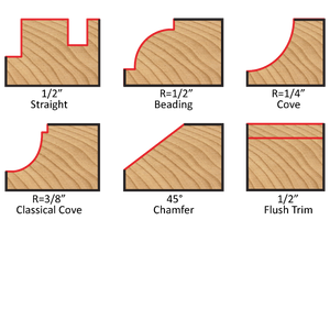 Dimar WP24-3 - Carbide Tipped, 24 Piece Router Bit Sets, 3 Flute , 1/4" Shank
