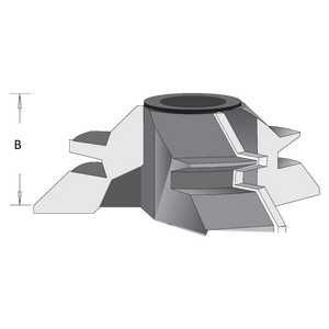 Dimar WPC149B - 4 3/8" Dia, Carbide Tipped, Miter lock, 3 Flutes, 45 Degree, 1 1/4" Cutting length