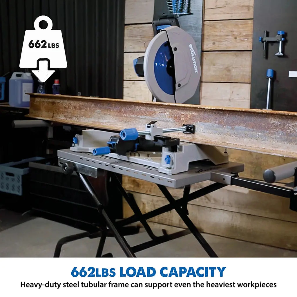 Evolution 133-0001 MCSSTAND, Mitering Chop Saw Stand with Powerlift Assist