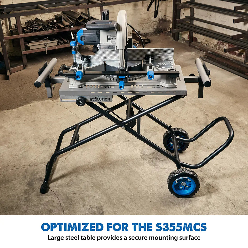 Evolution 133-0001 MCSSTAND, Mitering Chop Saw Stand with Powerlift Assist