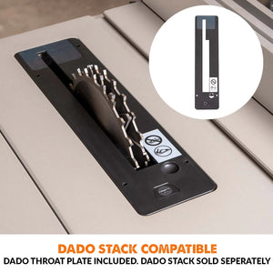 Evolution R10TBLX Multi-Material Table Saw with Wheeled Scissor Stand | 10 in. Multi-Material Cutting Blade