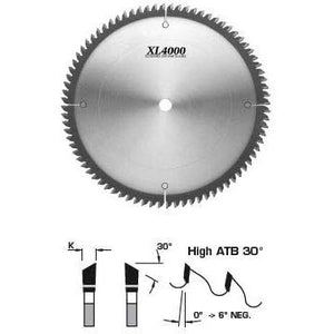 FS Tool SM6201 - 8" x 5/8", XL4000 Chip-Free Melamine Trim Blades, High ATB 30 Degree, 80 Teeth