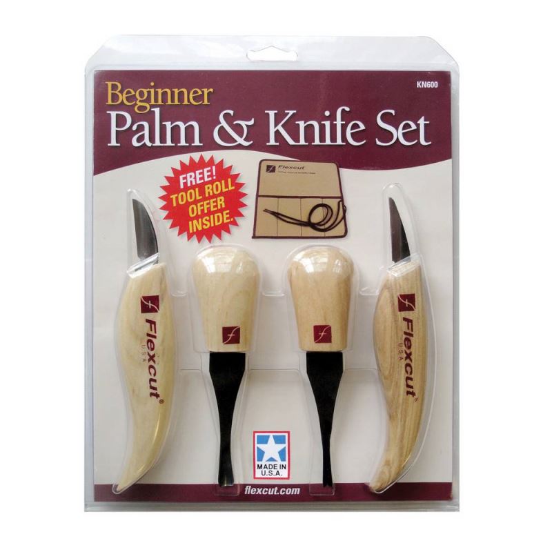 FlexCut KN600 - Beginner Palm & Knife Set