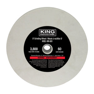King KC-895LS - 8" LOW SPEED BENCH GRINDER WITH LIGHT