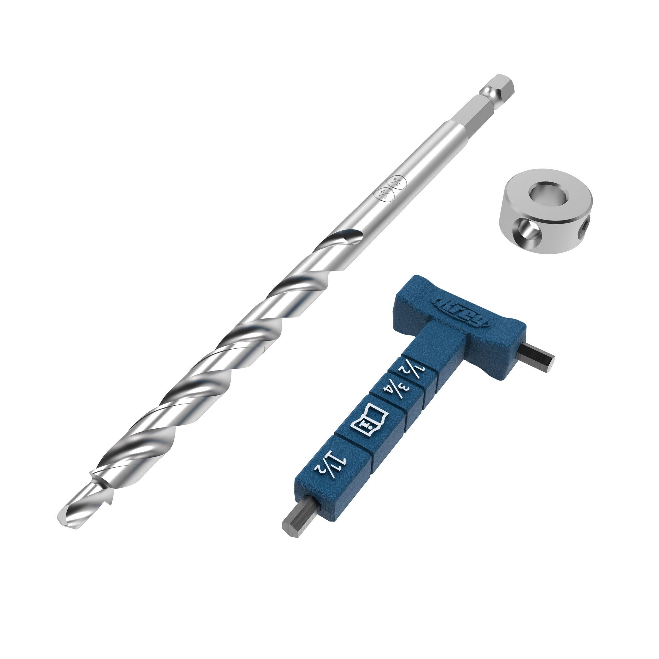 Pocket-Hole Jig Micro Drill Bit and Stop Collar