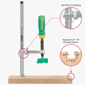 MicroJig DVC-850AP MATCHFIT Dovetail Track Clamp® AP