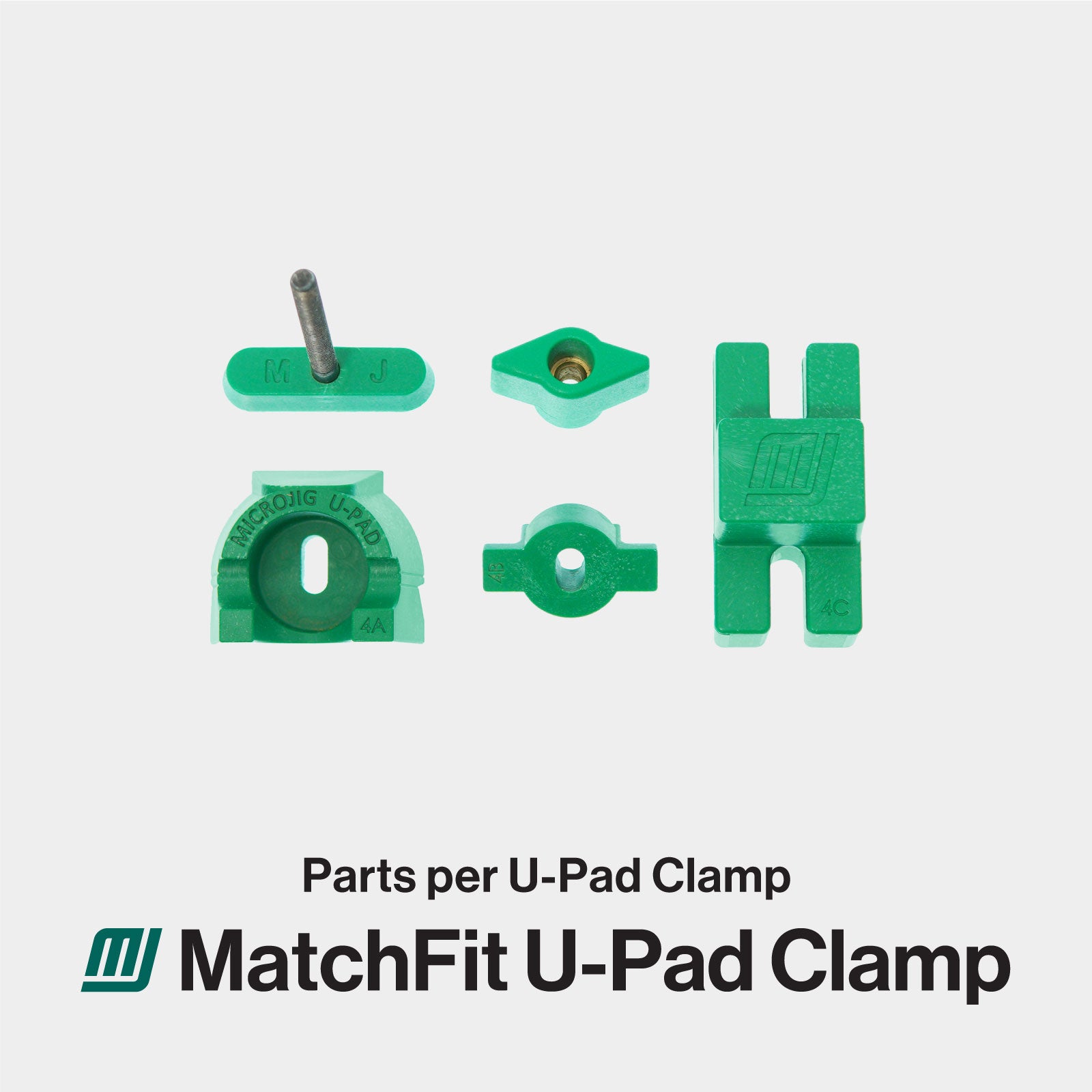 Microjig CN-P4K2 - MATCHFIT U-Pad Clamp 2-Pack