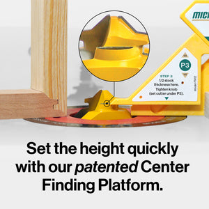 Microjig MB-050-0750LM - FITFINDER Lock Miter Router Bit 1/2" Shank