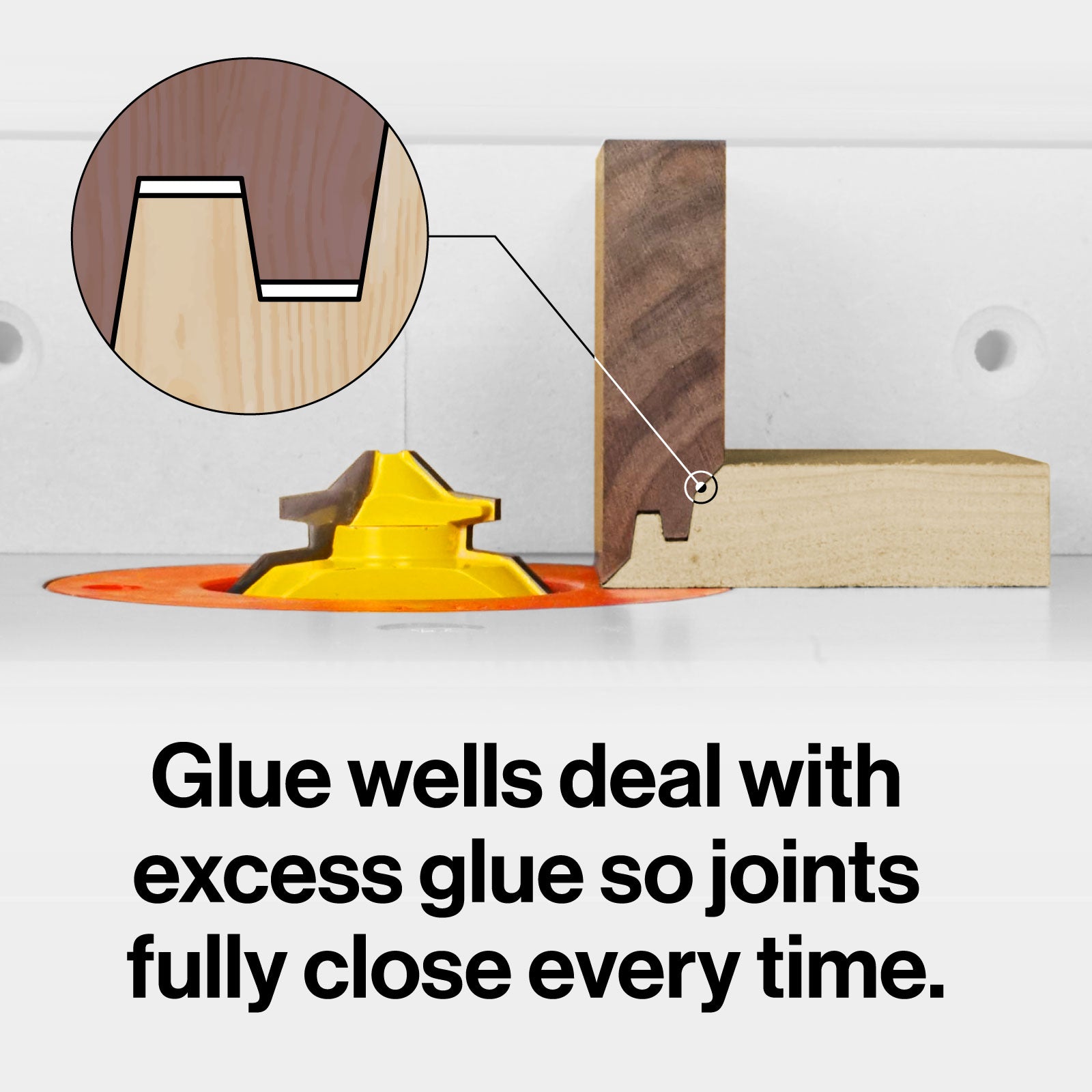 Microjig MB-050-0750LM - FITFINDER Lock Miter Router Bit 1/2" Shank