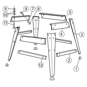 RIKON 13-913 - Stand for 10″ Bandsaw 10-305, 10-306 & 10-3061