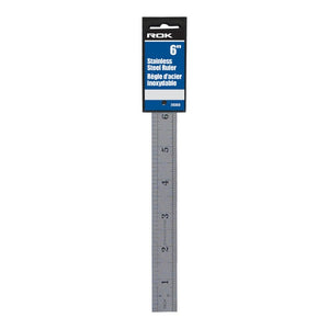 ROK 28300 6" 150 MM Stainless Steel Ruler