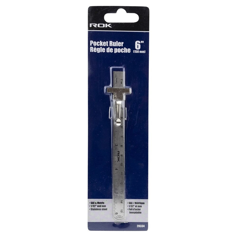ROK 28334 6" Pocket Ruler
