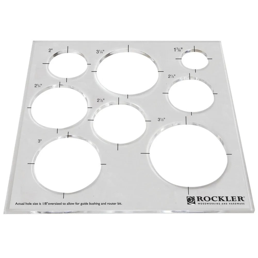 Rockler 34499 - Circle/Grommet Templates