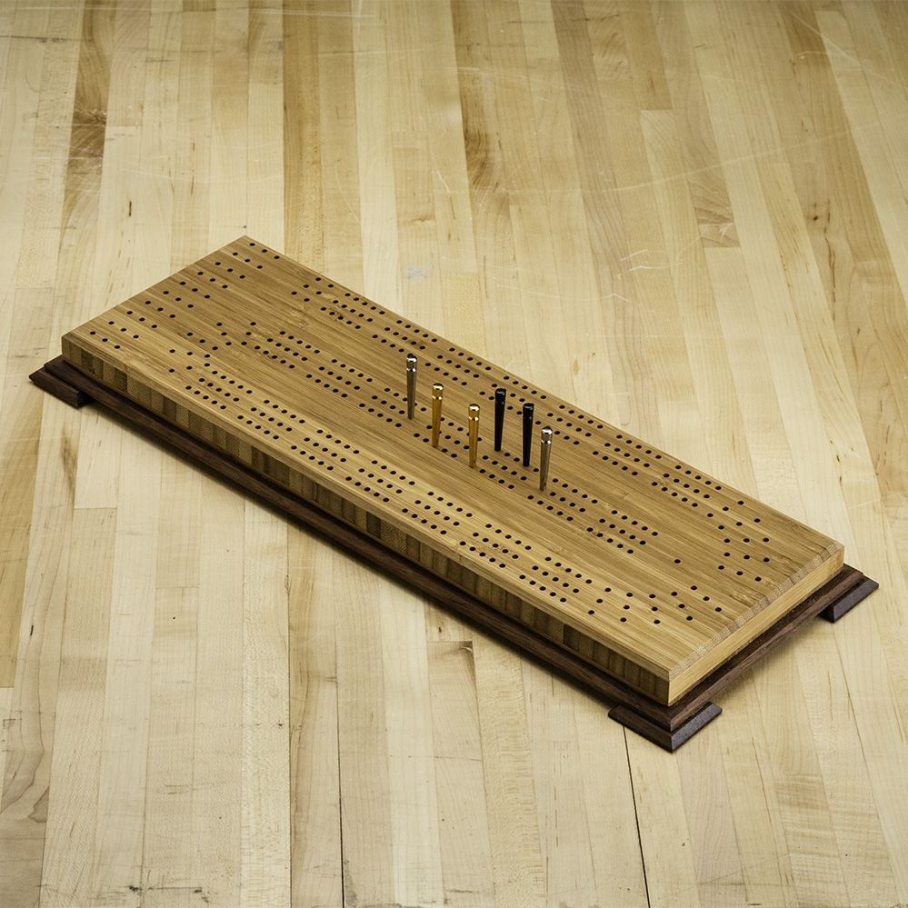 Rockler 51133 - Small Cribbage Board Templates, 3-Player, Curved Track