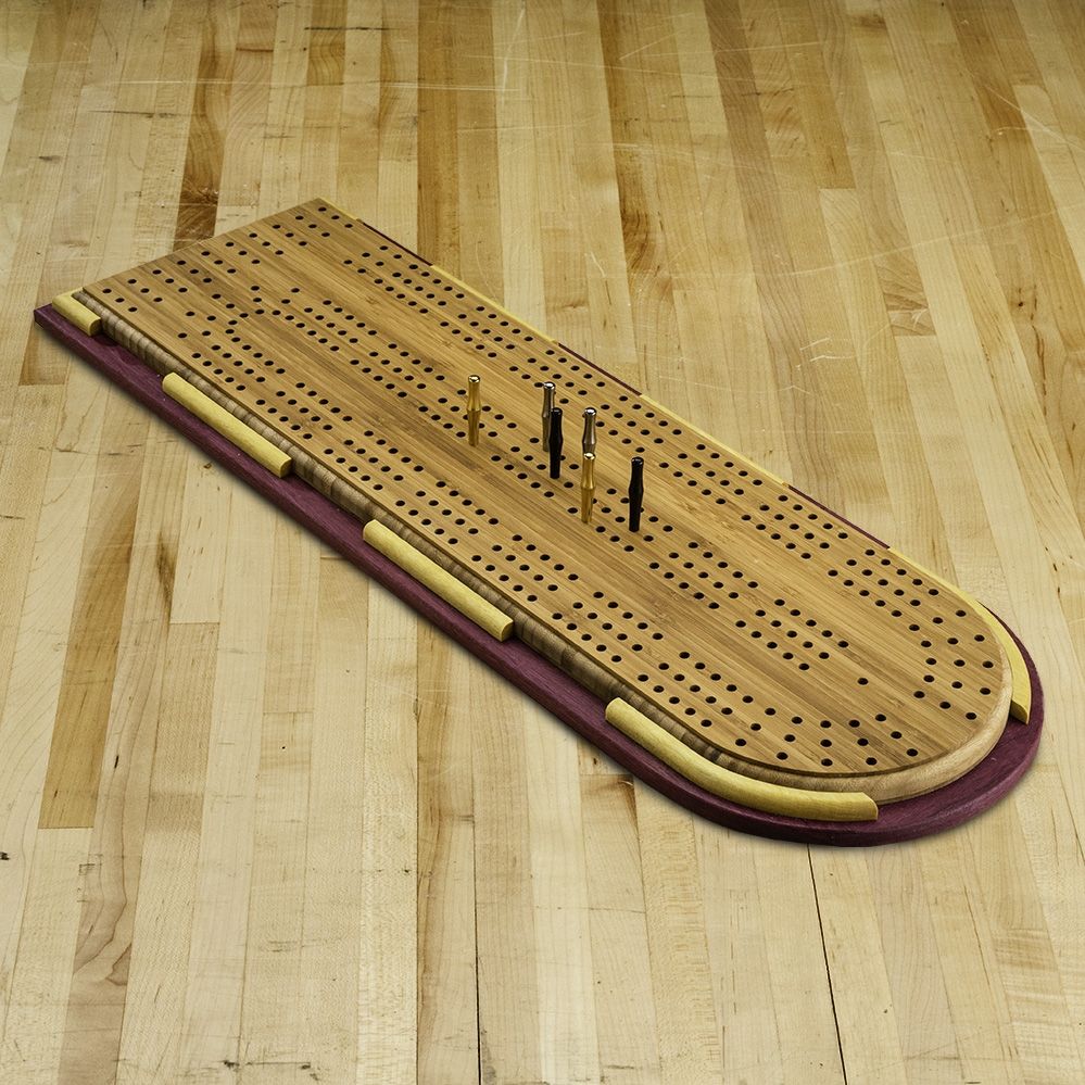 Rockler 52403 - XL Cribbage Board Templates, 3-Player, Curved Track