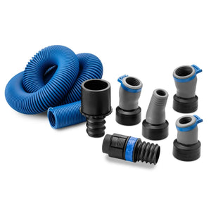 Rockler 68966 - Dust Right FlexiPort Power Tool Hose Kit with Click-Connect, 3' to 12' Expandable Hose