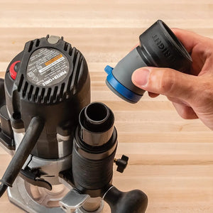 Rockler 68966 - Dust Right FlexiPort Power Tool Hose Kit with Click-Connect, 3' to 12' Expandable Hose