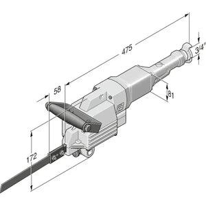 STS 325 R Pneumatic Hacksaw