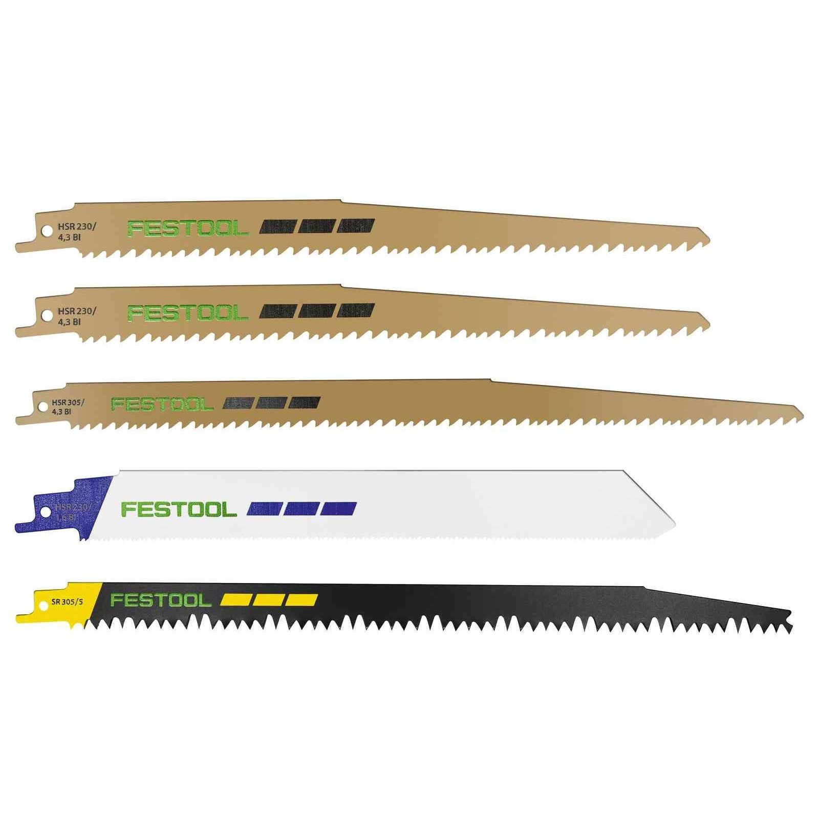 Sabre saw blade set RS-Sort/5
