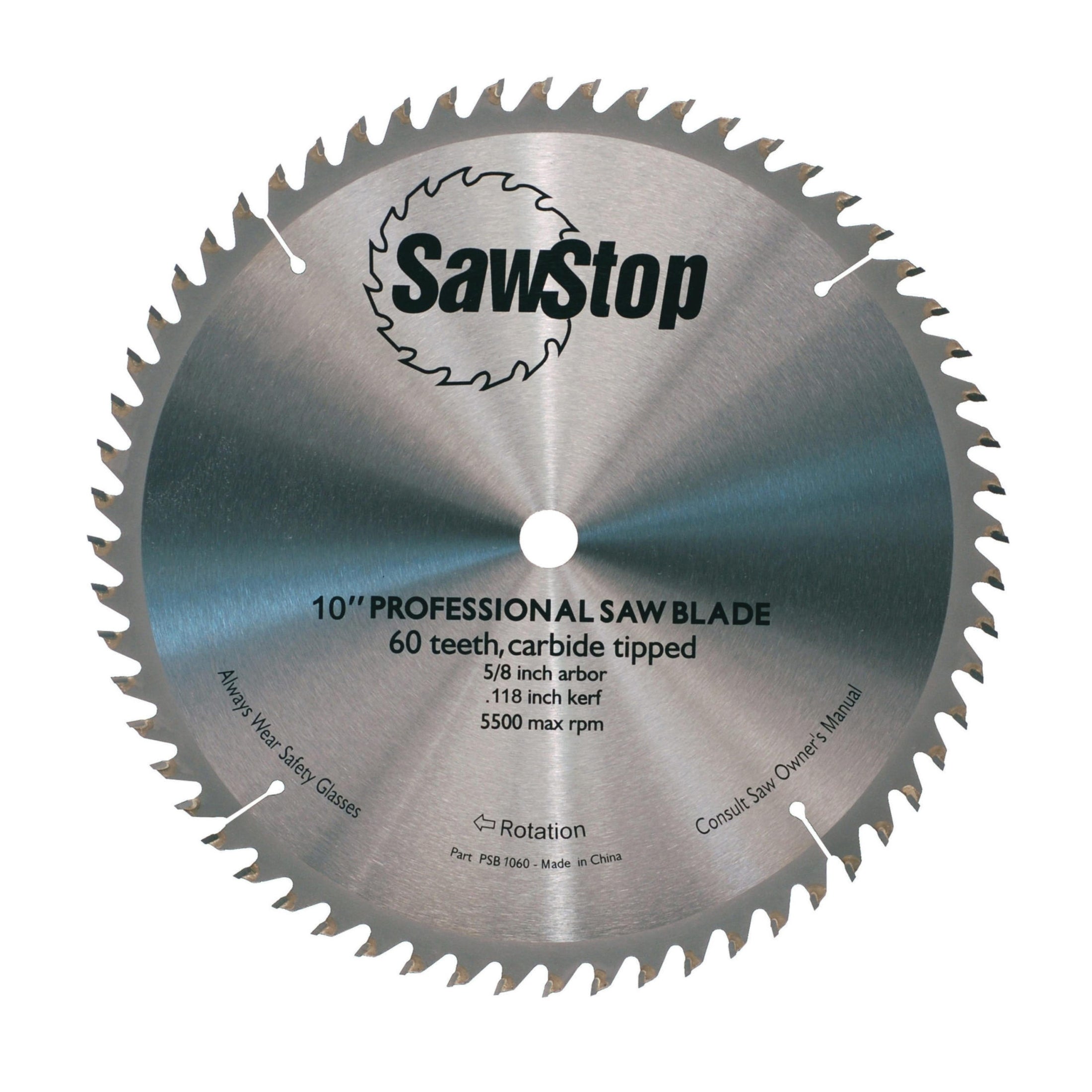 SawStop CB104 184 10” 60-Tooth Blade