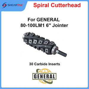 Sheartak S00357 Spiral Cutterhead for GENERAL 80-100LM1 6'' Jointer