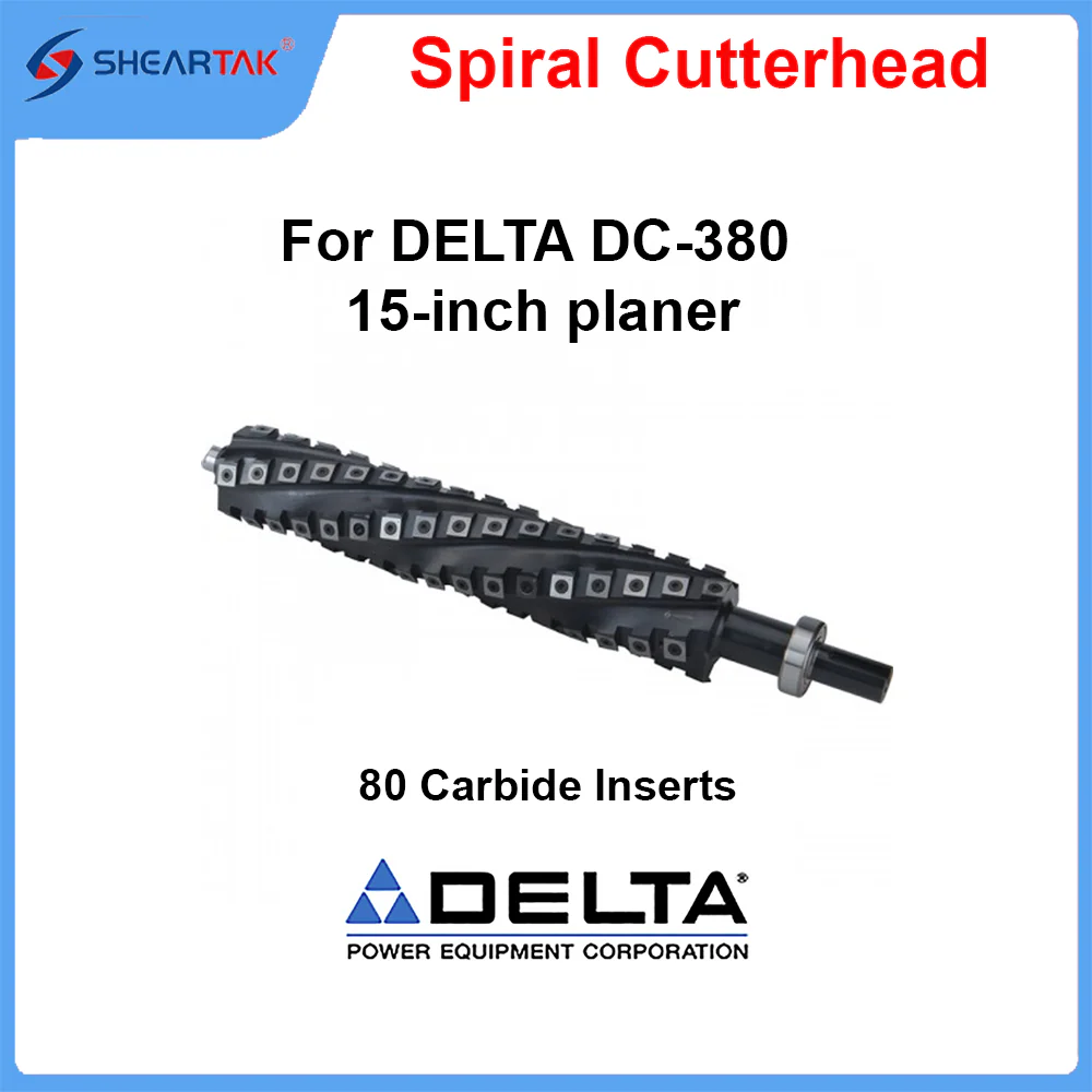 Sheartak S01113 Spiral Cutterhead for DELTA DC-380 15-inch planer
