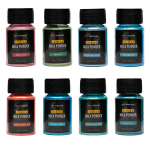 StarBond 24-Choices Mica Powder Creativity Set Red, Blue, Green , 10g bottles