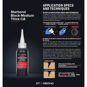 StarBond Black Medium-Thick CA Glue