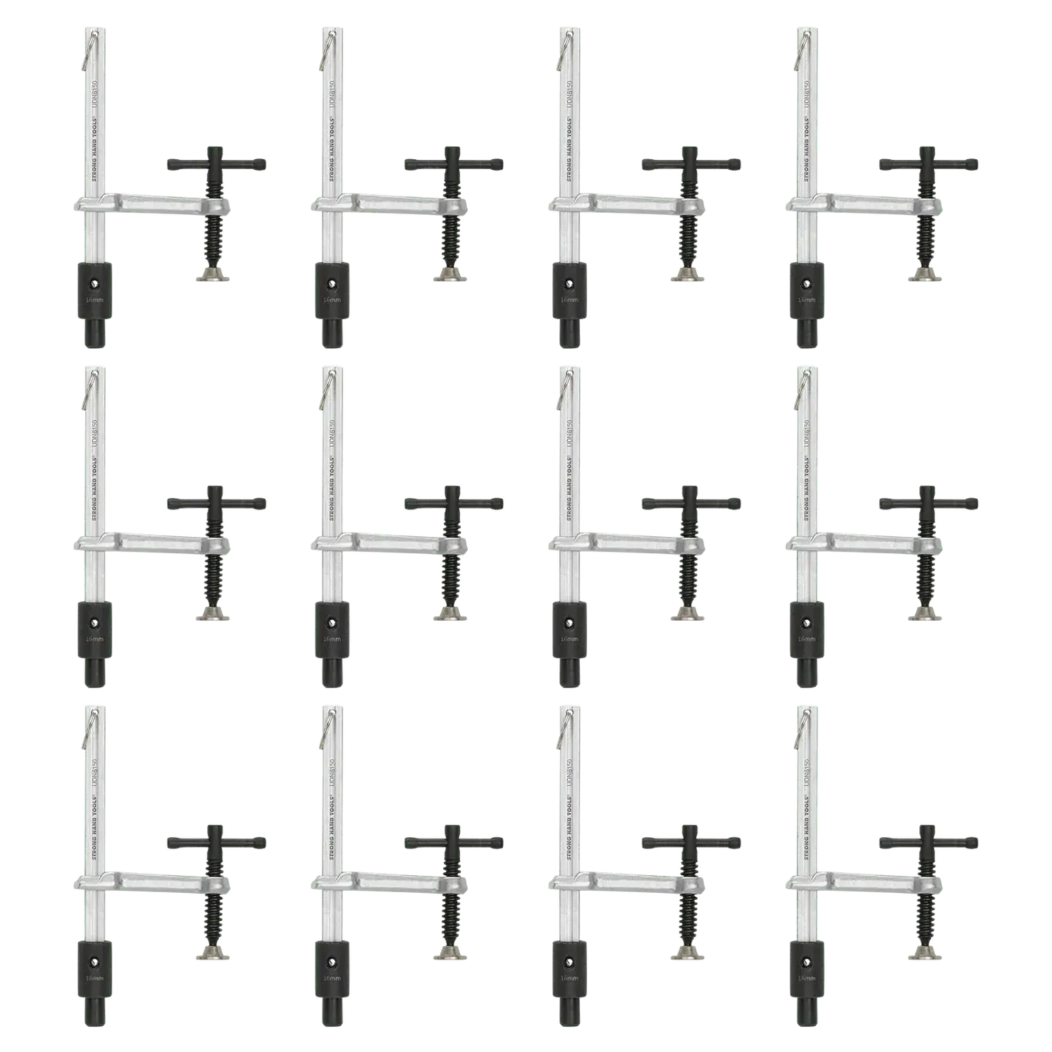 Strong Hand BP16-UDN6150-12PK 12-pc Inserta Clamp Pack, Fit 16 mm Holes