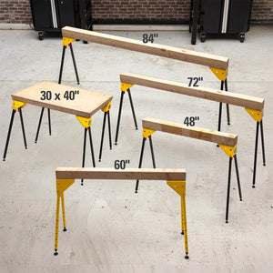 Strong Hand Sawhorse Legs, DIY Sawhorse Kit