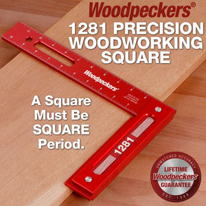 Woodpeckers 1281 Precision Woodworking Square - 12" X 8"