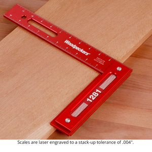 Woodpeckers 1281 Precision Woodworking Square - 12" X 8"