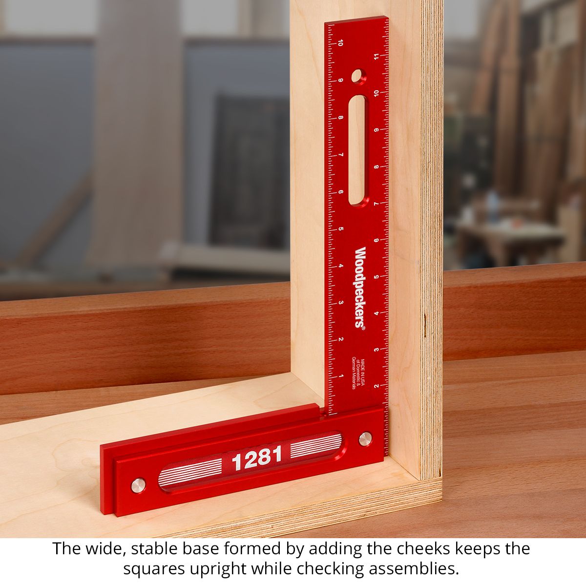 Woodpeckers 1281 Precision Woodworking Square - 12" X 8"