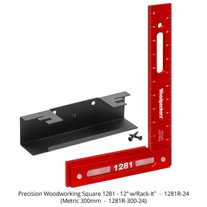 Woodpeckers 1281 Precision Woodworking Square - 12" X 8"