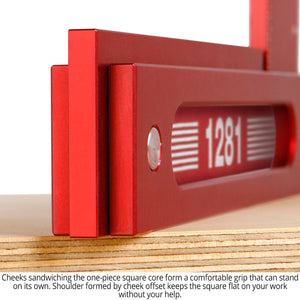 Woodpeckers 1281 Precision Woodworking Square - 12" X 8"