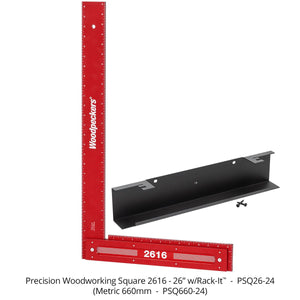 Woodpeckers 26” and 18” Precision Woodworking Squares