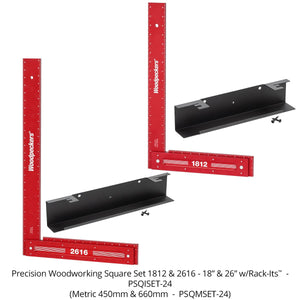 Woodpeckers 26” and 18” Precision Woodworking Squares