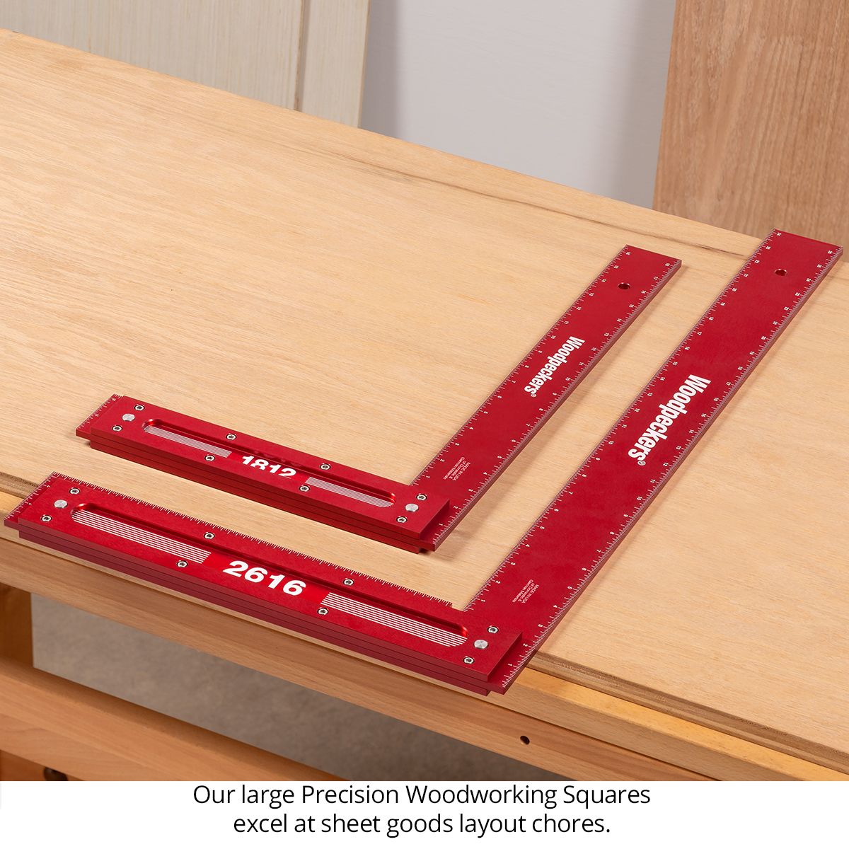 Woodpeckers 26” and 18” Precision Woodworking Squares