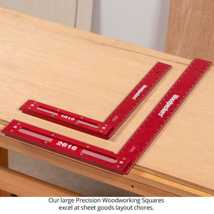 Woodpeckers 26” and 18” Precision Woodworking Squares