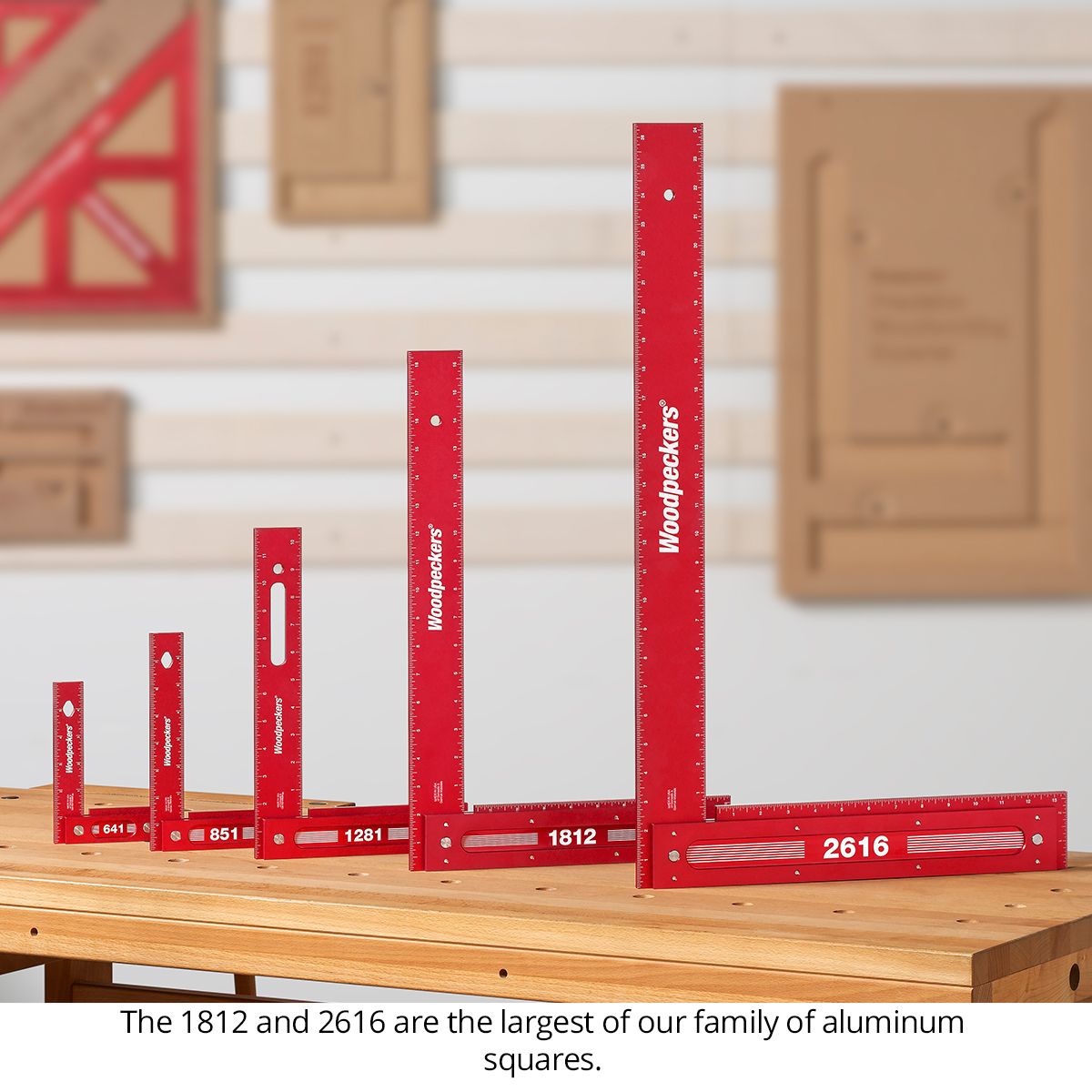 Woodpeckers 26” and 18” Precision Woodworking Squares