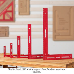 Woodpeckers 26” and 18” Precision Woodworking Squares