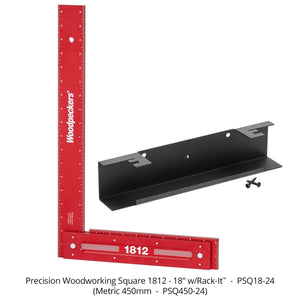 Woodpeckers 26” and 18” Precision Woodworking Squares
