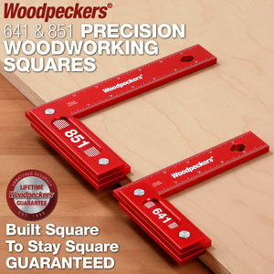 Woodpeckers 641 and 851 Precision Woodworking Squares