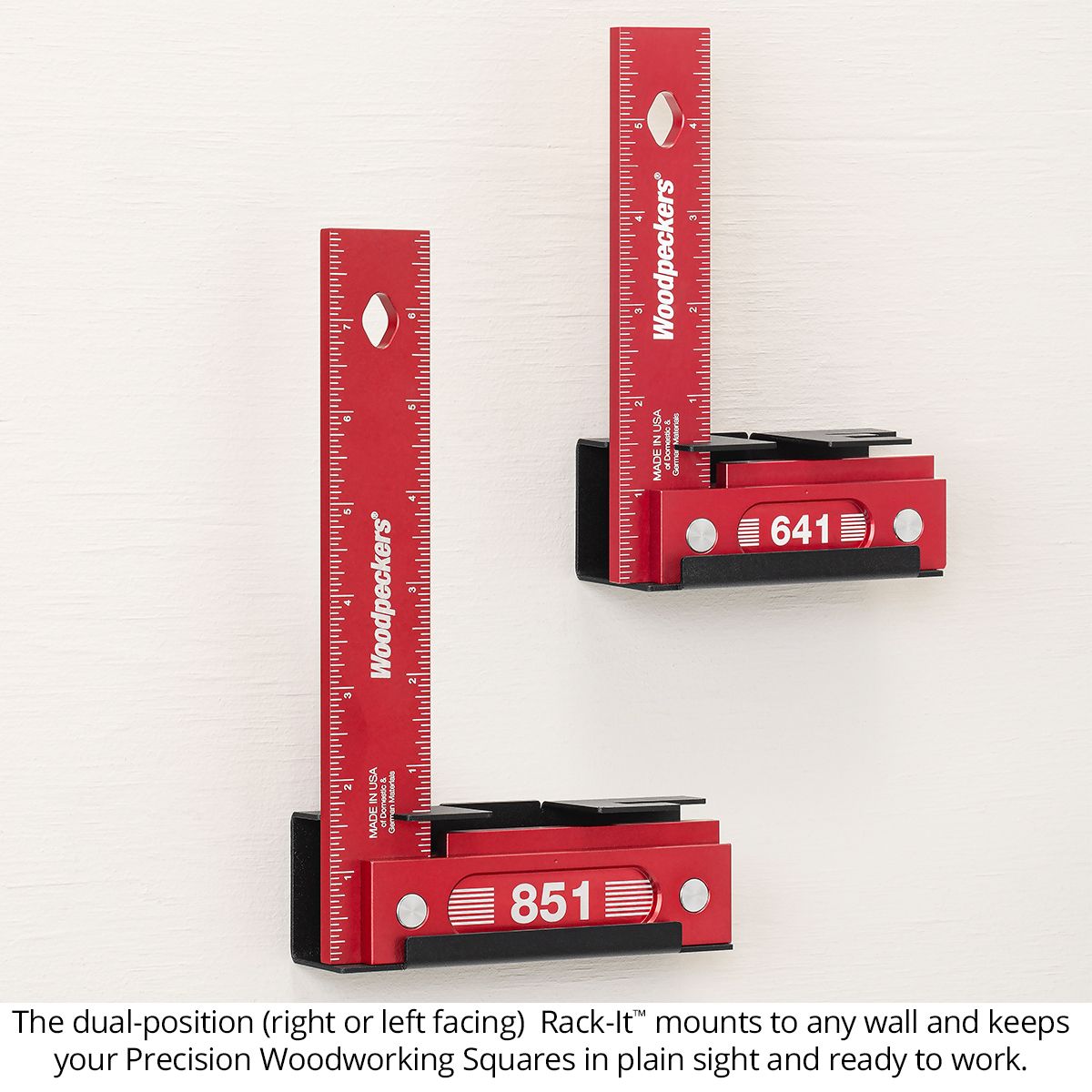 Woodpeckers 641 and 851 Precision Woodworking Squares