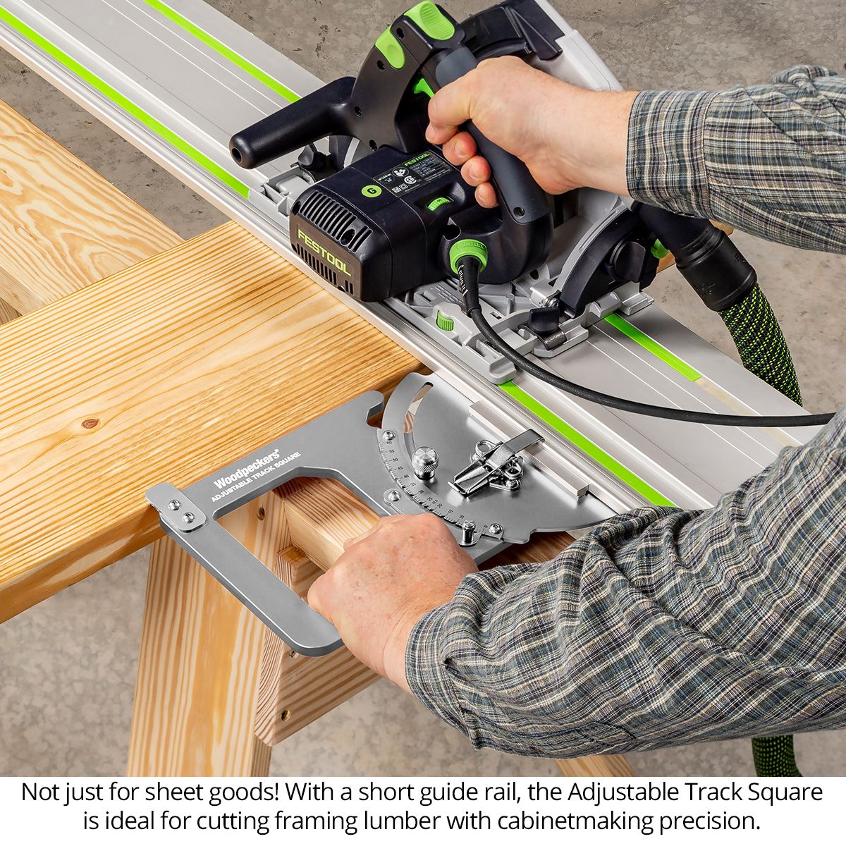 Woodpeckers ADTKSQ-NC Adjustable Track Square