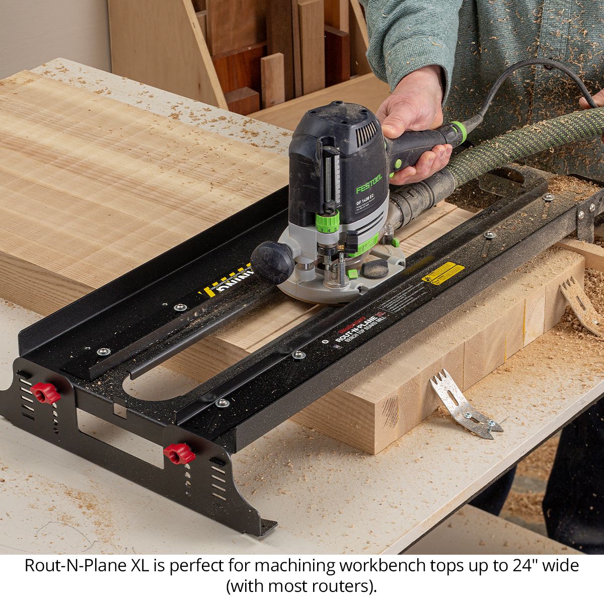 Woodpeckers Rout-N-Plane® Bench Top Board Mill