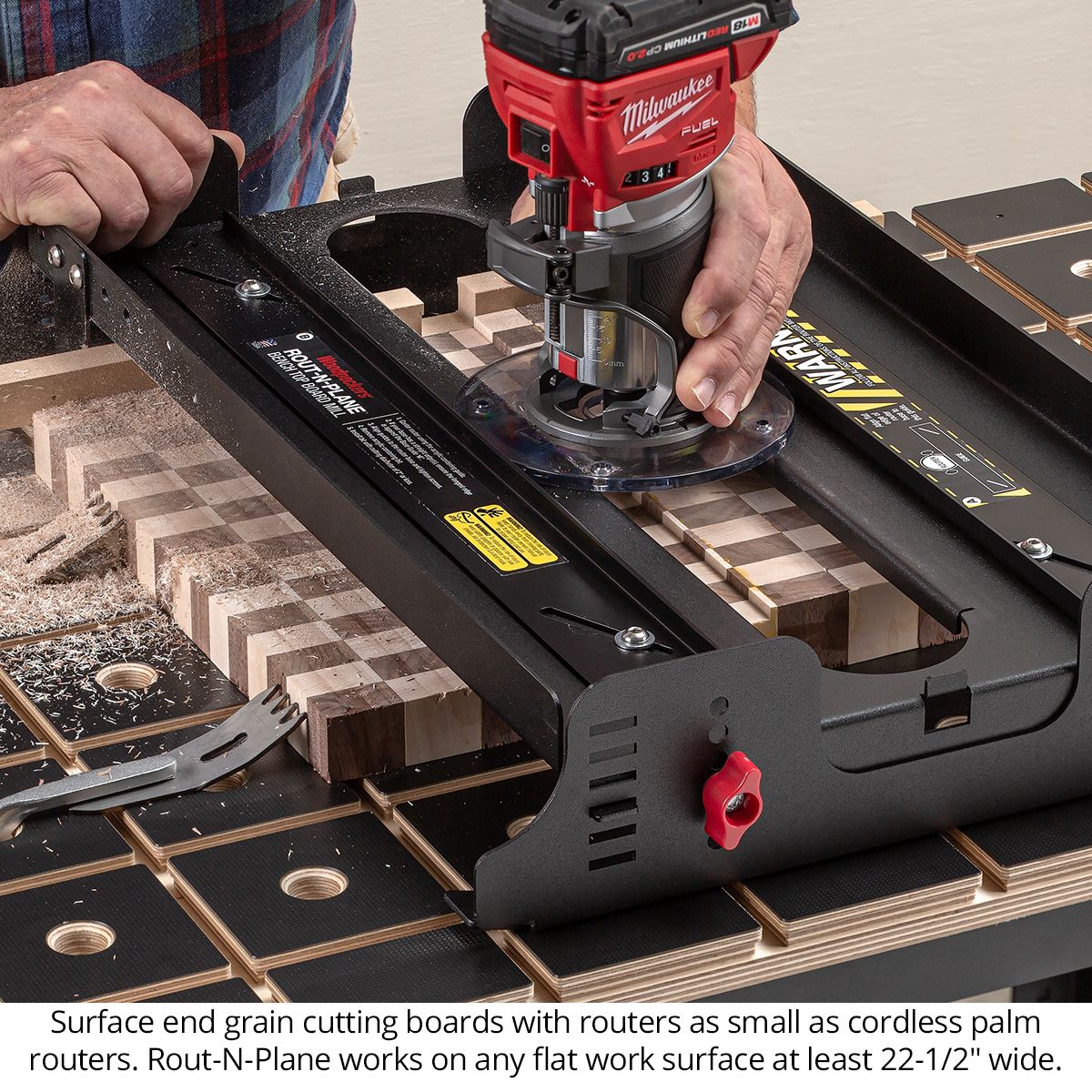 Woodpeckers Rout-N-Plane® Bench Top Board Mill