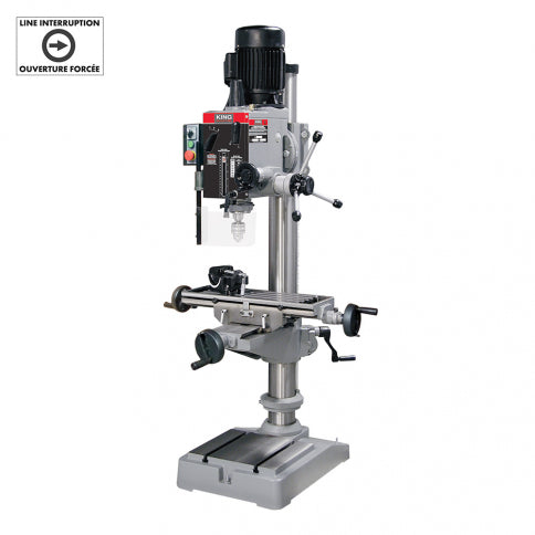 King KC-40HC-6 - 21" Gearhead Milling Drilling Machine (600V, 3 Phase)