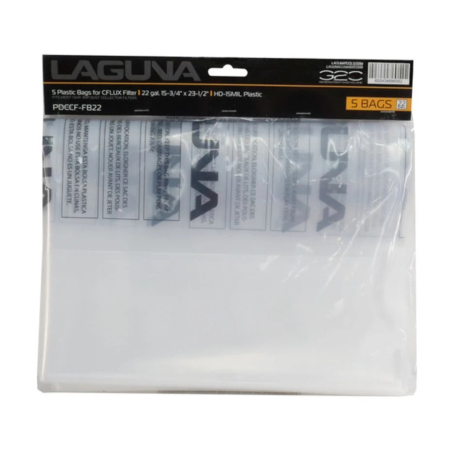 Laguna PDCCF-FB22 Plastic Dust Collection Liner Bags for C|Flux/P|Flux